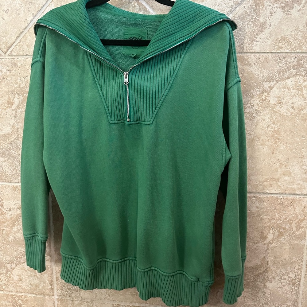 aerie Quarter Zip Sweater